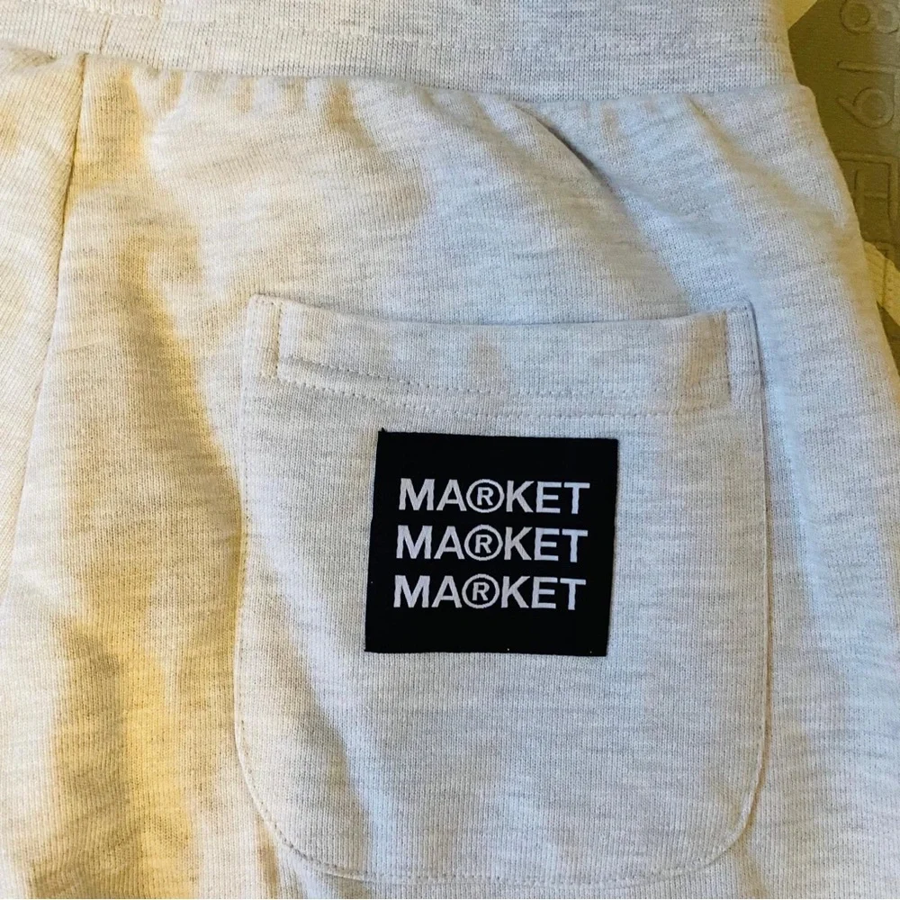 Chinatown market rare graphic gray grey loose fit sweatpants pants